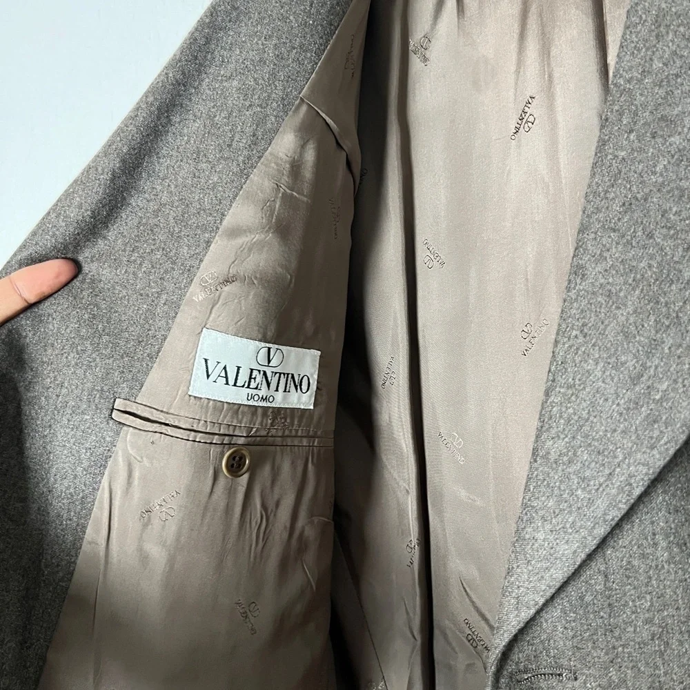 Valentino 100% Virgin Wool Sportscoat Blazer Jacket Neutral